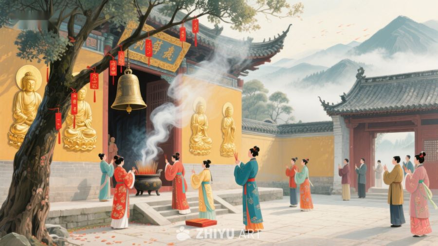 古寺祈福，香烟袅袅 244