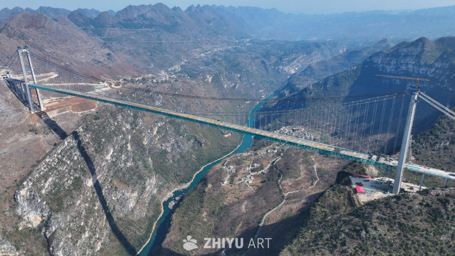 贵州花江峡谷大桥建设 11