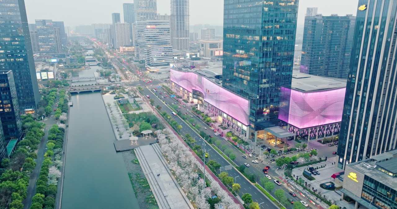 宁波城市建筑风光航拍 28