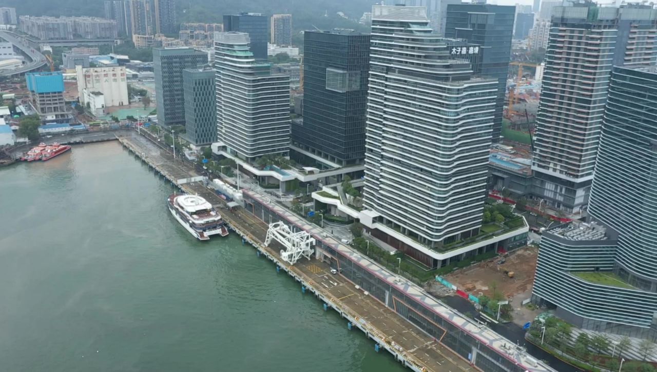 港口邮轮航拍