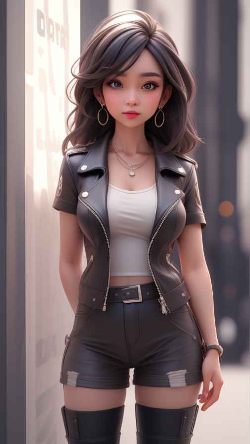 穿牛仔的女孩