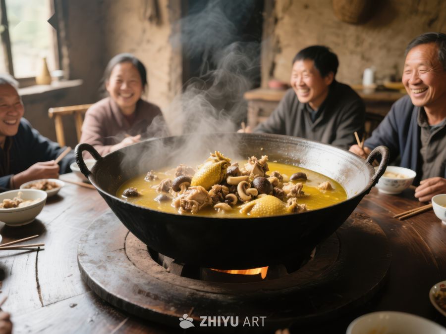 围炉共聚，共享热气腾腾的美食 1207
