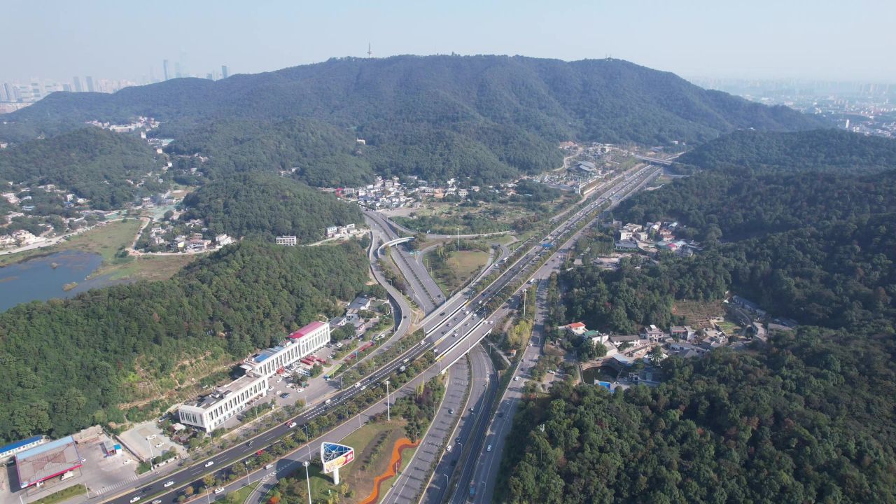 湖南长沙城市风光地标建筑航拍 