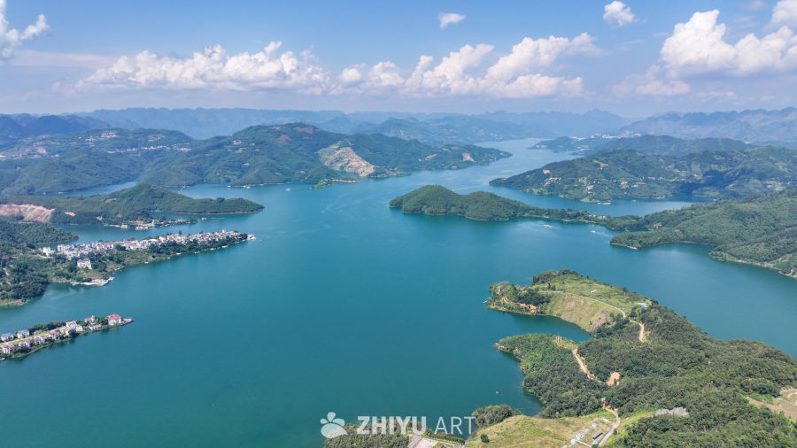 航拍贵州兴义万峰湖 南盘江畔山水 13