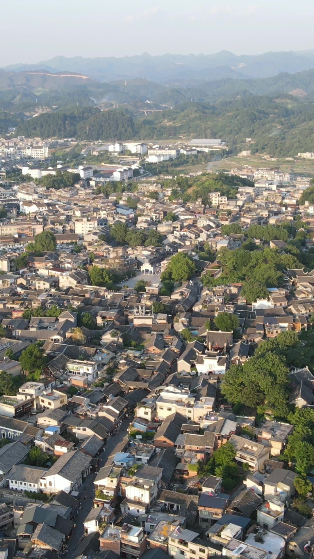 贵阳青岩古镇竖屏航拍