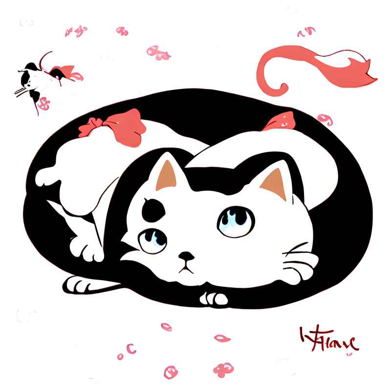 特别的猫插画设计