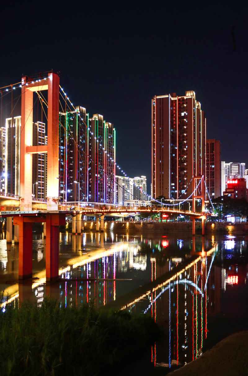 夜魅三安桥，璀璨安溪景