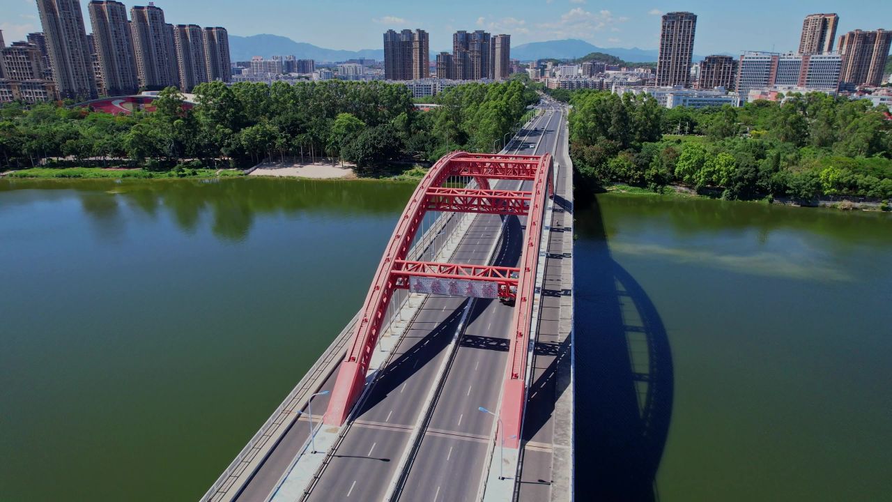 航拍漳州水仙花大桥景观