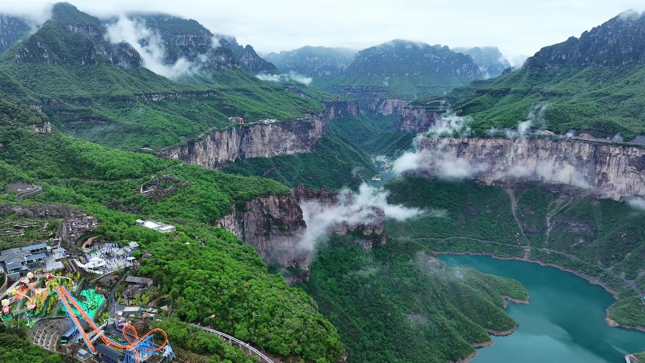  宝泉水库 自然风光 平流雾 宝泉度假区