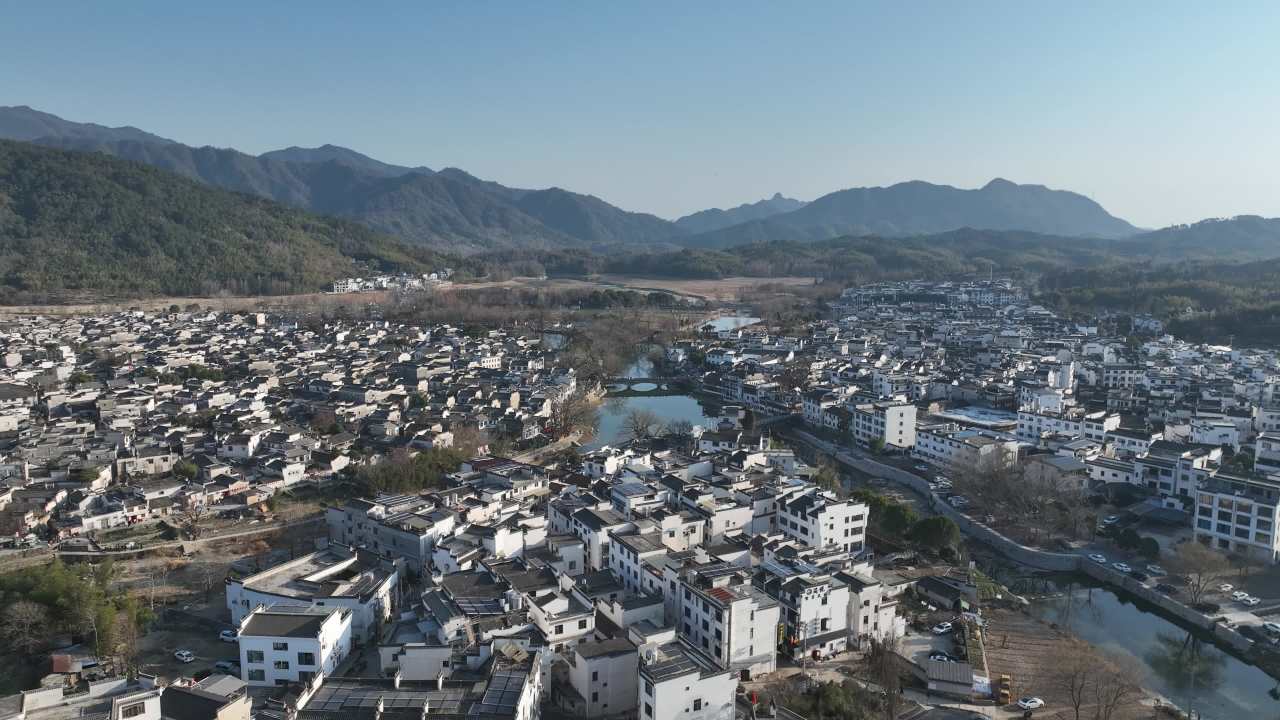 航拍安徽宏村风光 5