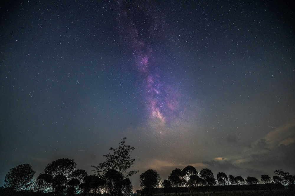 天蝎座银河夜景