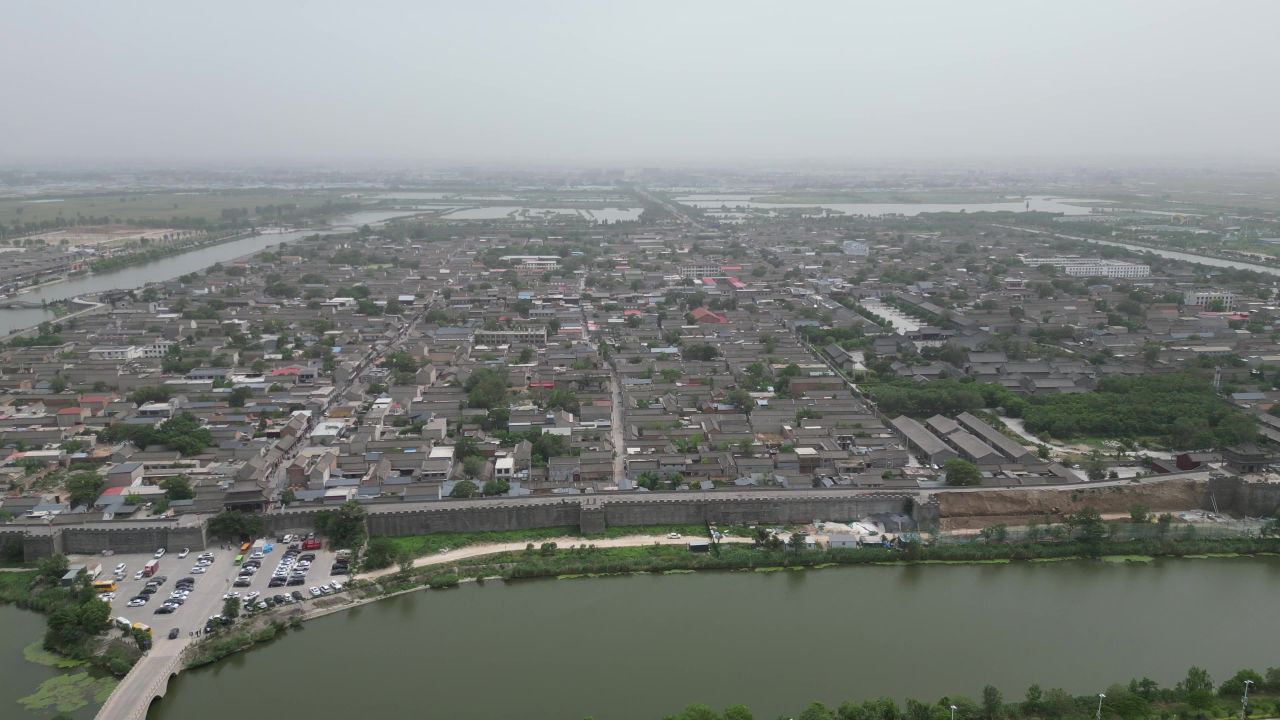  河北邯郸广府古城5A景区航拍
