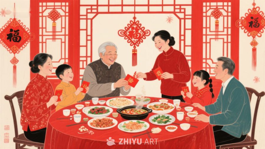 家庭围坐共庆新春 77
