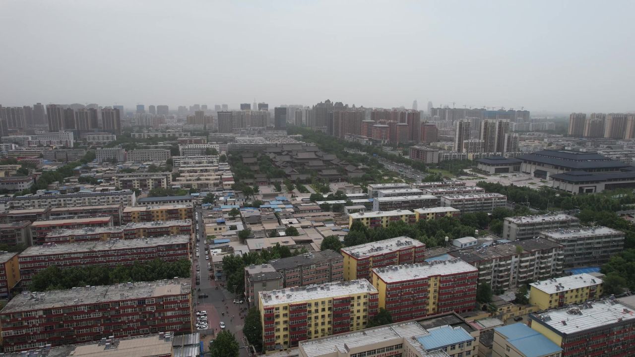  河北邢台城市风光航拍