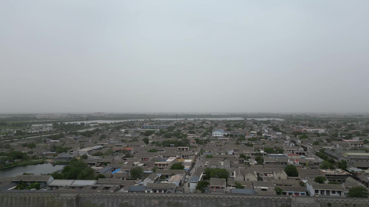 河北邯郸广府古城5A景区航拍