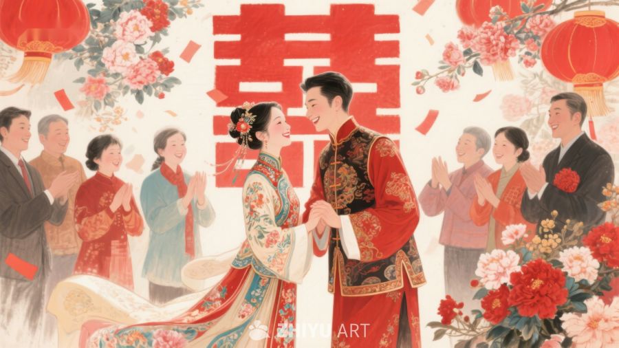 传统中式婚礼场景 8