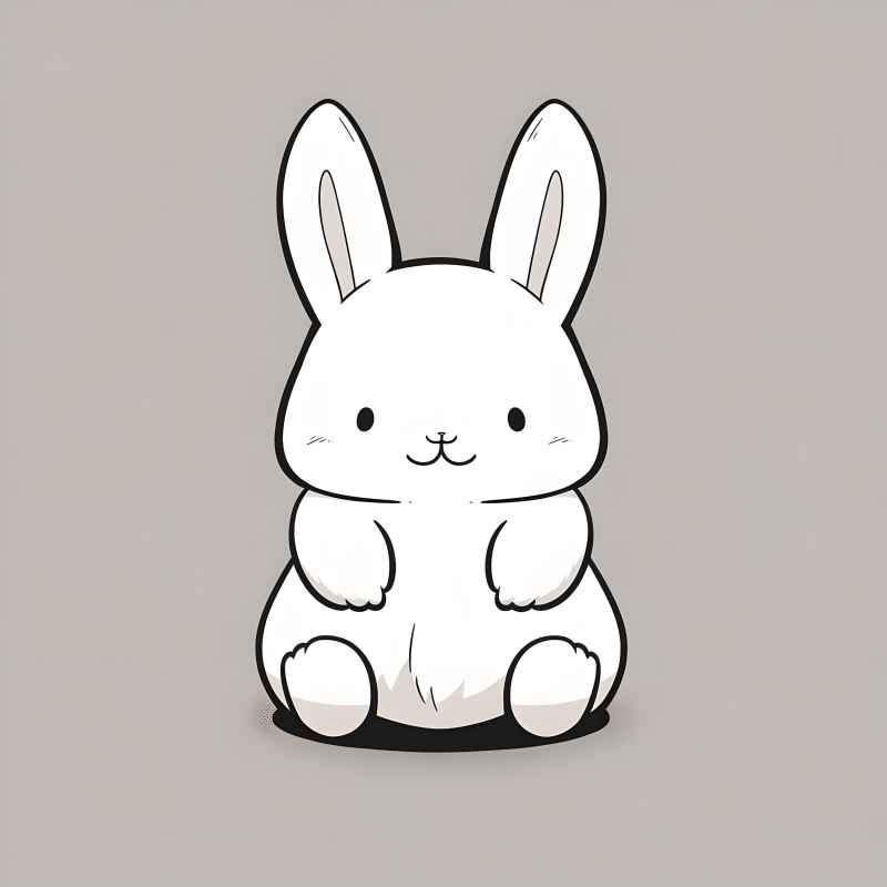 兔子贴纸素材 22