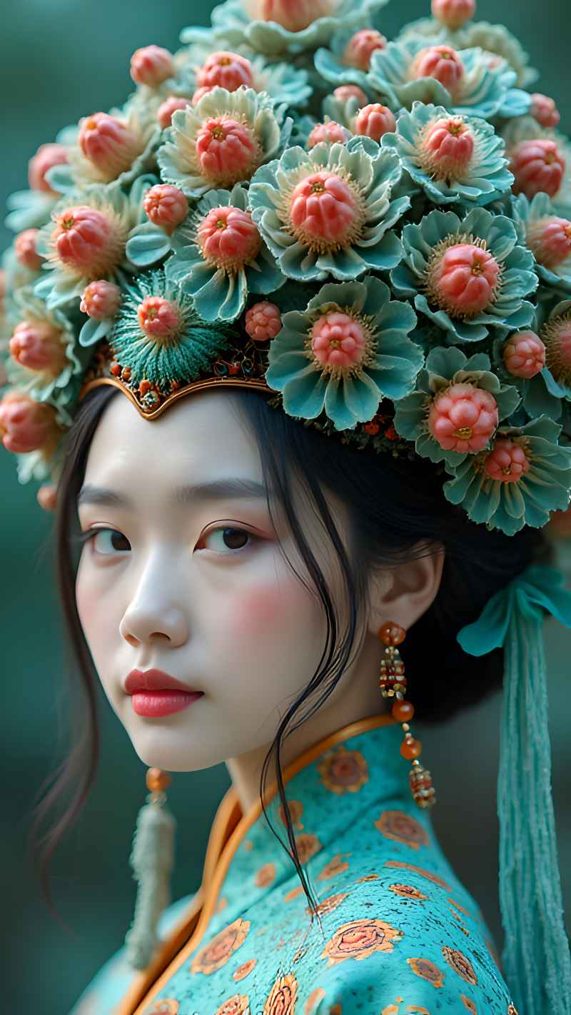 森林系列五颜六色古风艺术美女 7