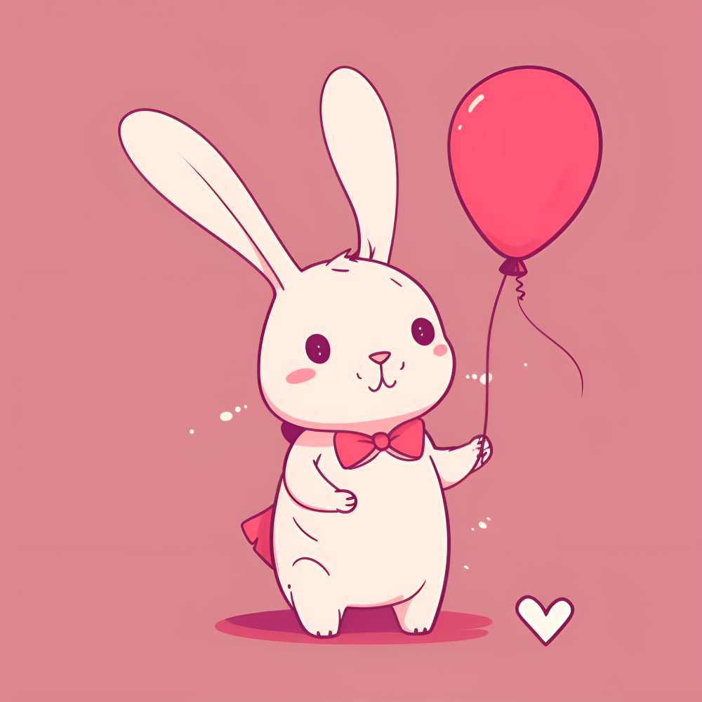 兔子儿童节装饰气球