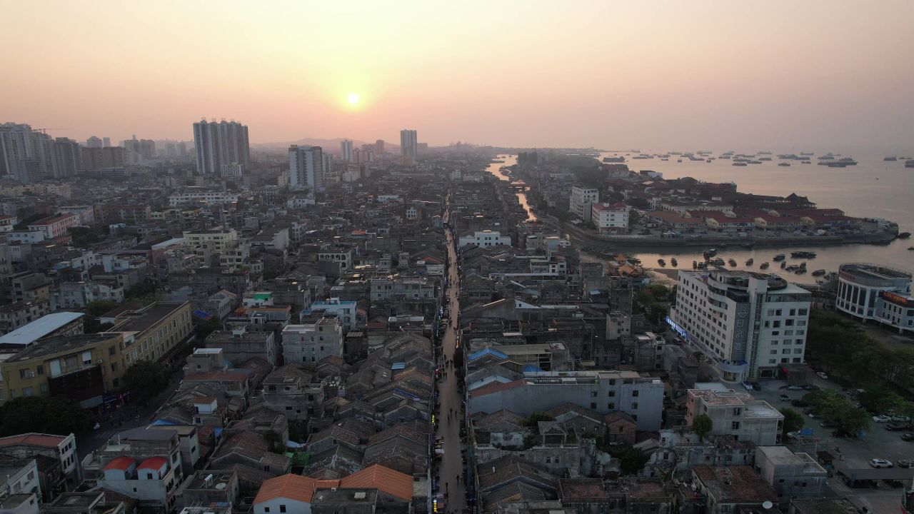 广西北海城市风光旅游景区航拍 