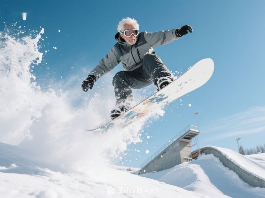 雪上飞舞：滑雪者空中跳跃瞬间 865