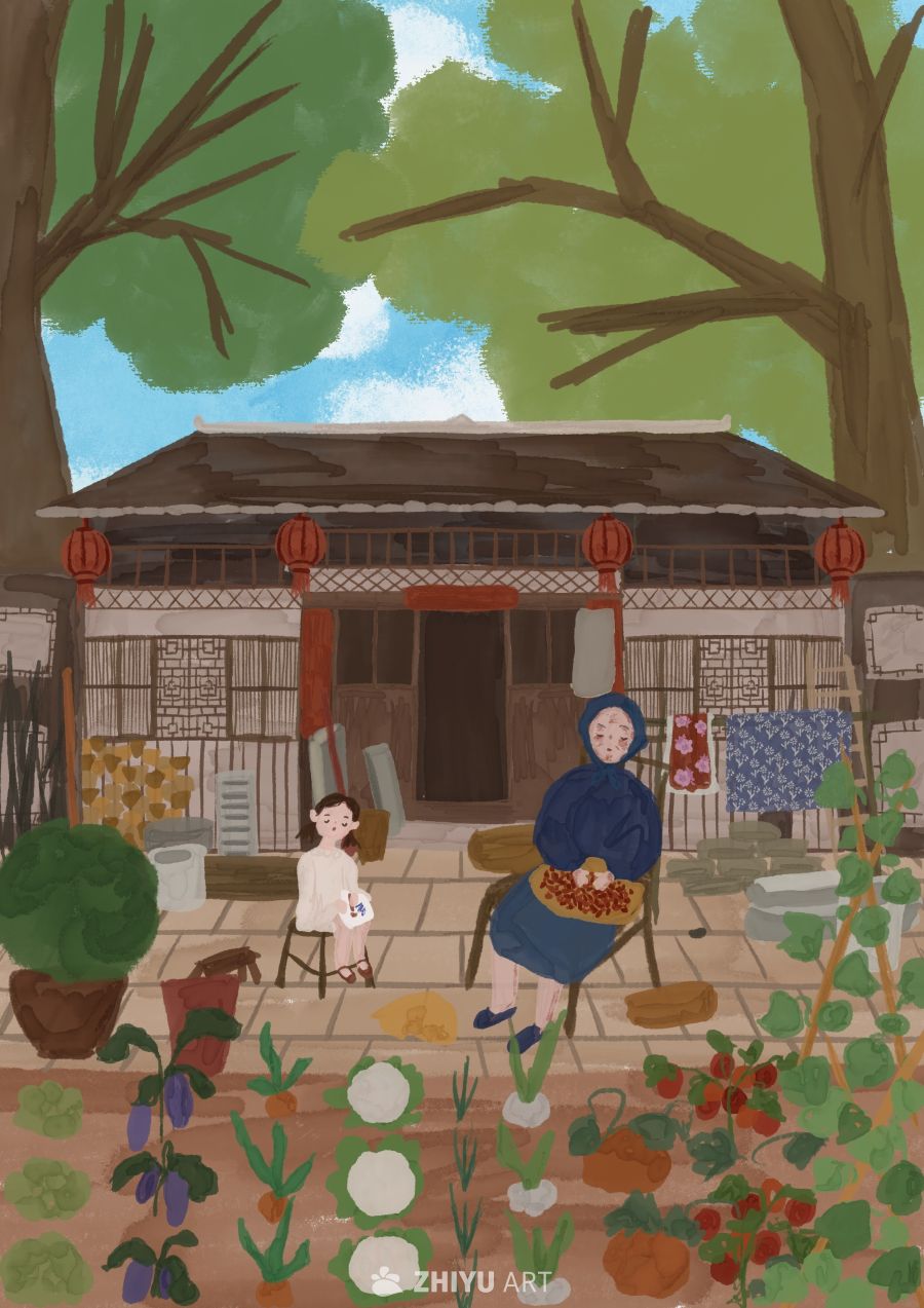 原创治愈插画作品素材四季节气节日自然 30