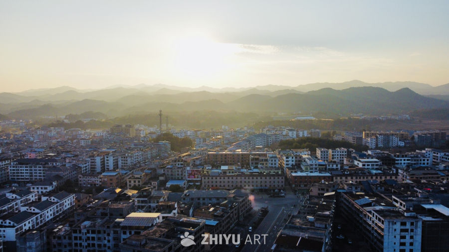 赣州小城镇光影