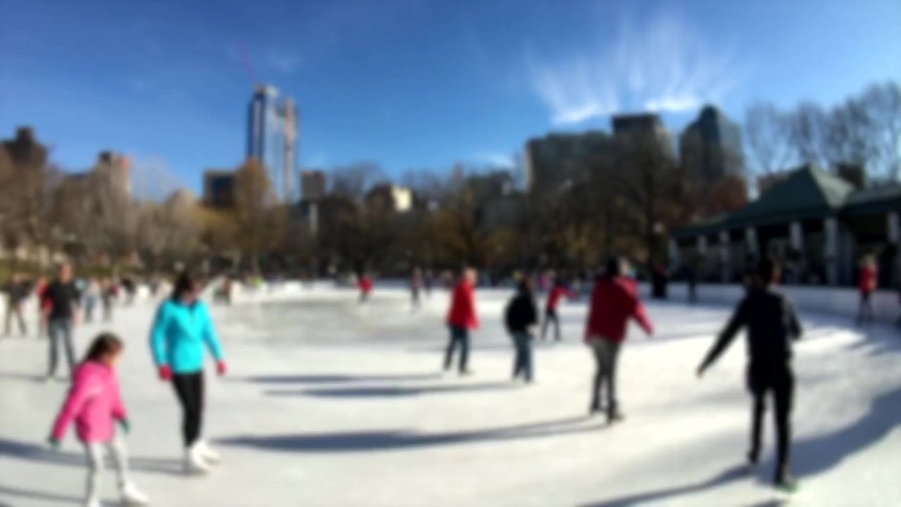 滑冰中央公园纽约