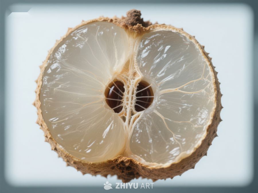 新鲜荔枝切面特写 704