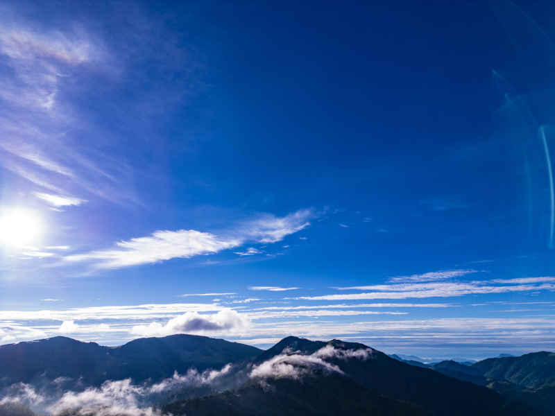 壮丽山河高山云海航拍 