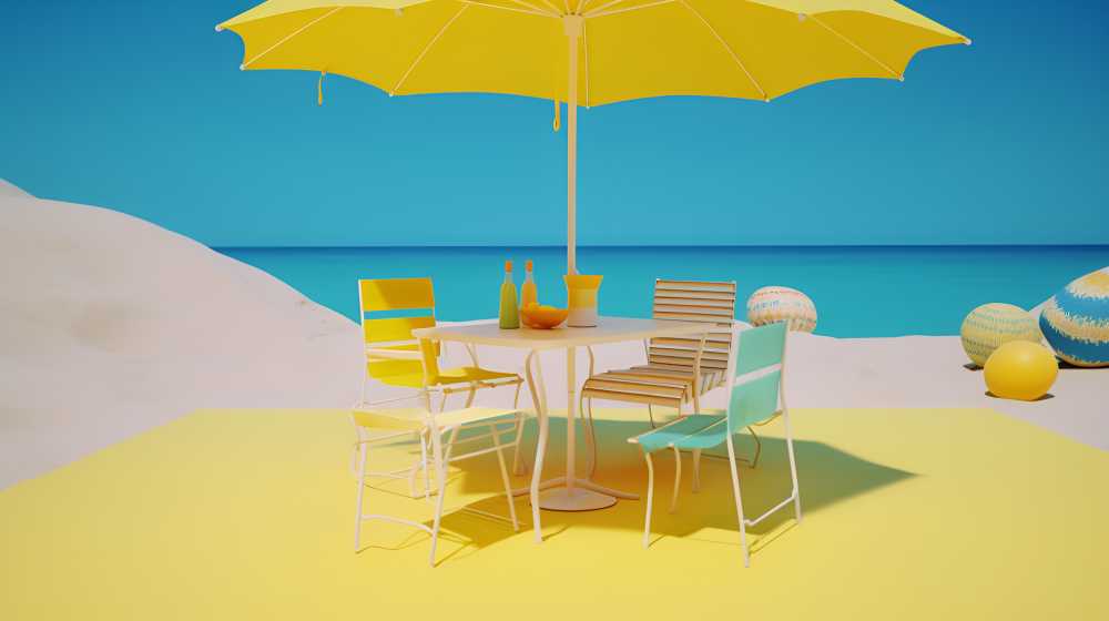 沙滩太阳伞度假村