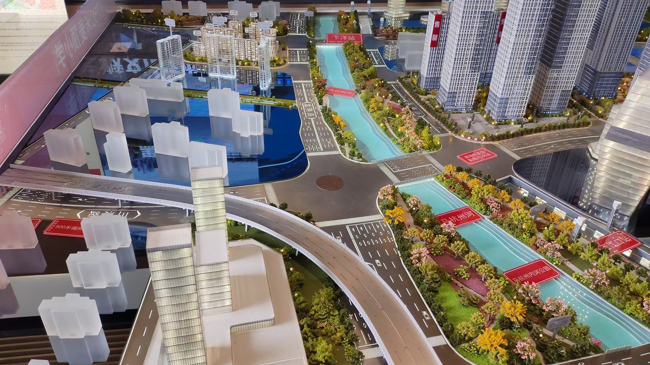 沙盘建筑周边布局