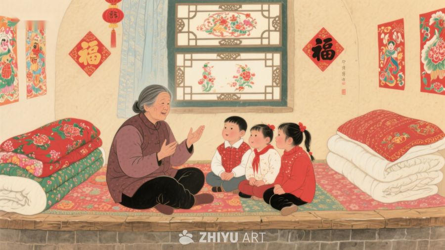 祖母与孙辈温馨共度时光 1269