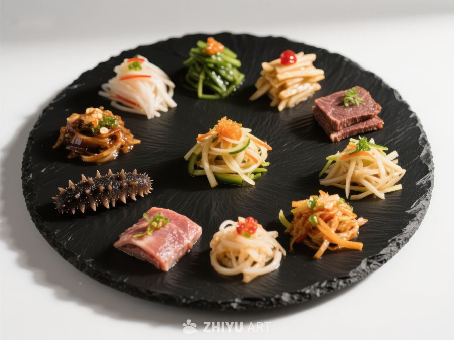 精致美食拼盘，多样食材展示 510