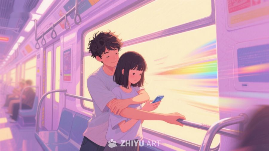 地铁上的温馨时刻 110