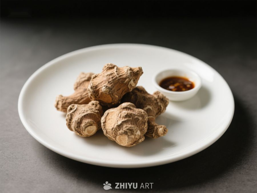 新鲜姜块与辣椒酱 452