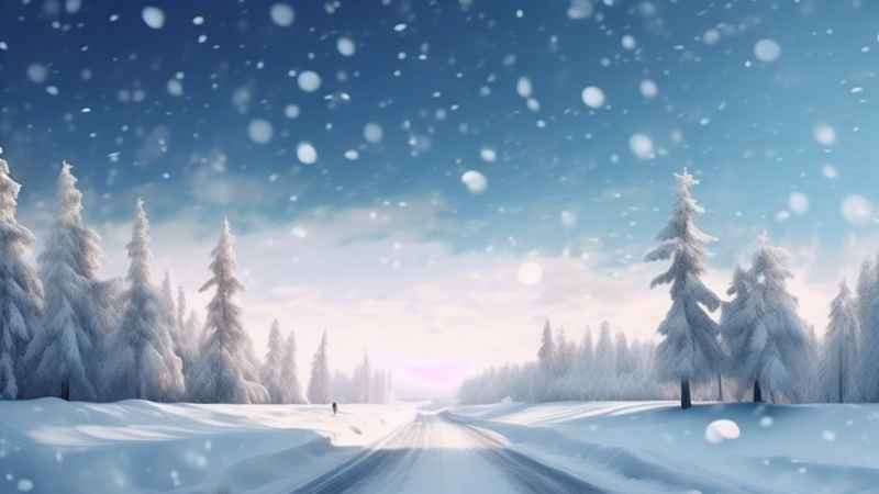 美丽冬季雪景 48