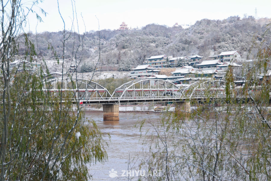 雪后兰州中山桥银装素裹景美如画 10