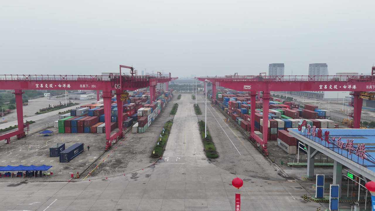 集装箱港口航拍