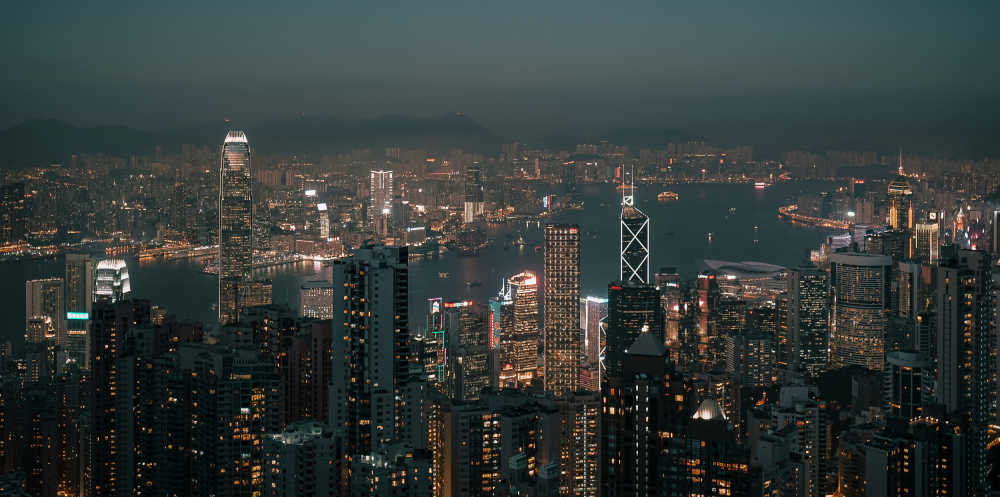 香港山顶夜景