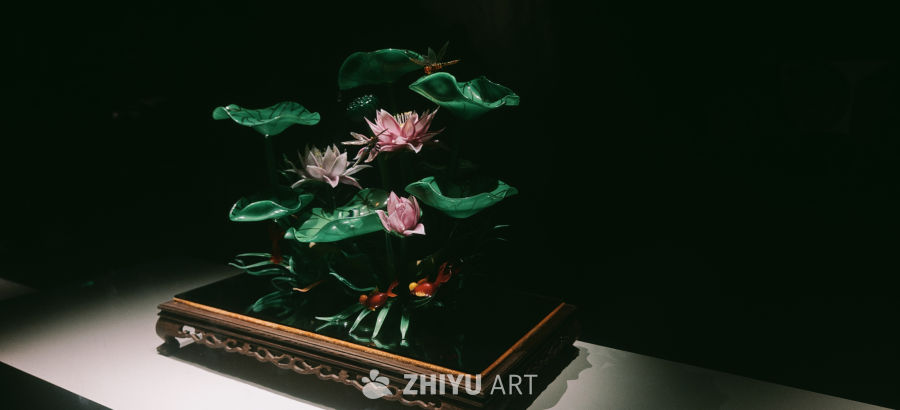 玻璃莲花艺术品