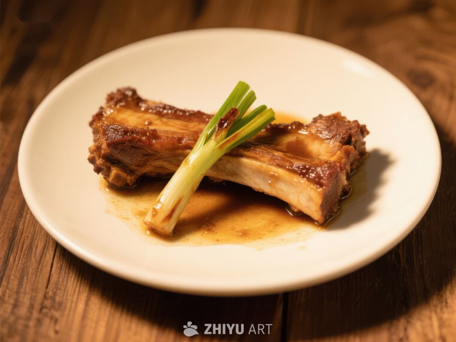 酱汁排骨配葱段 297
