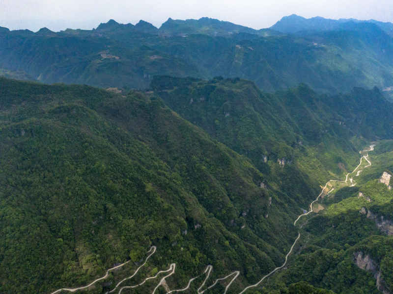 湖南张家界秀丽山川