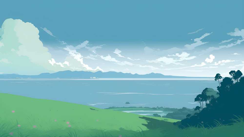 绿色夏季凉快背景图