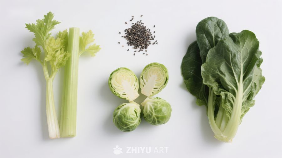 新鲜蔬菜与香料组合