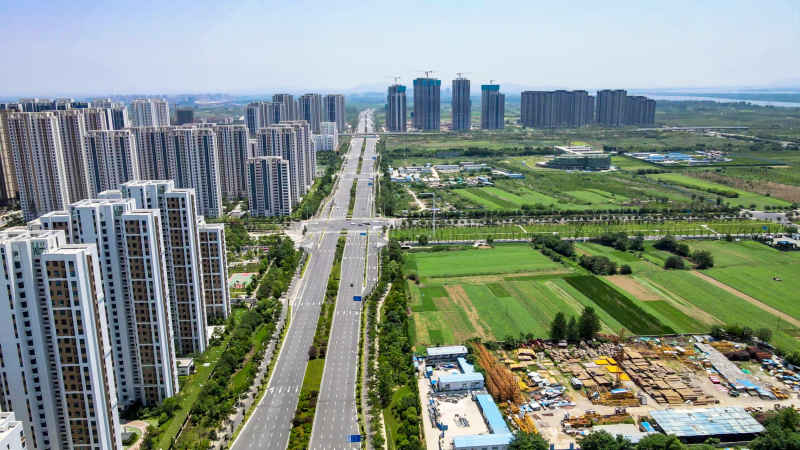 湖北襄阳城市风光旅游景区航拍摄影图 