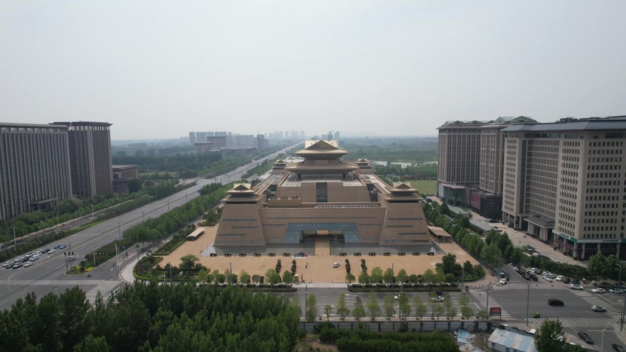 航拍河南开封博物馆