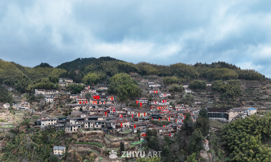 航拍浙江丽水松阳陈家铺村 28