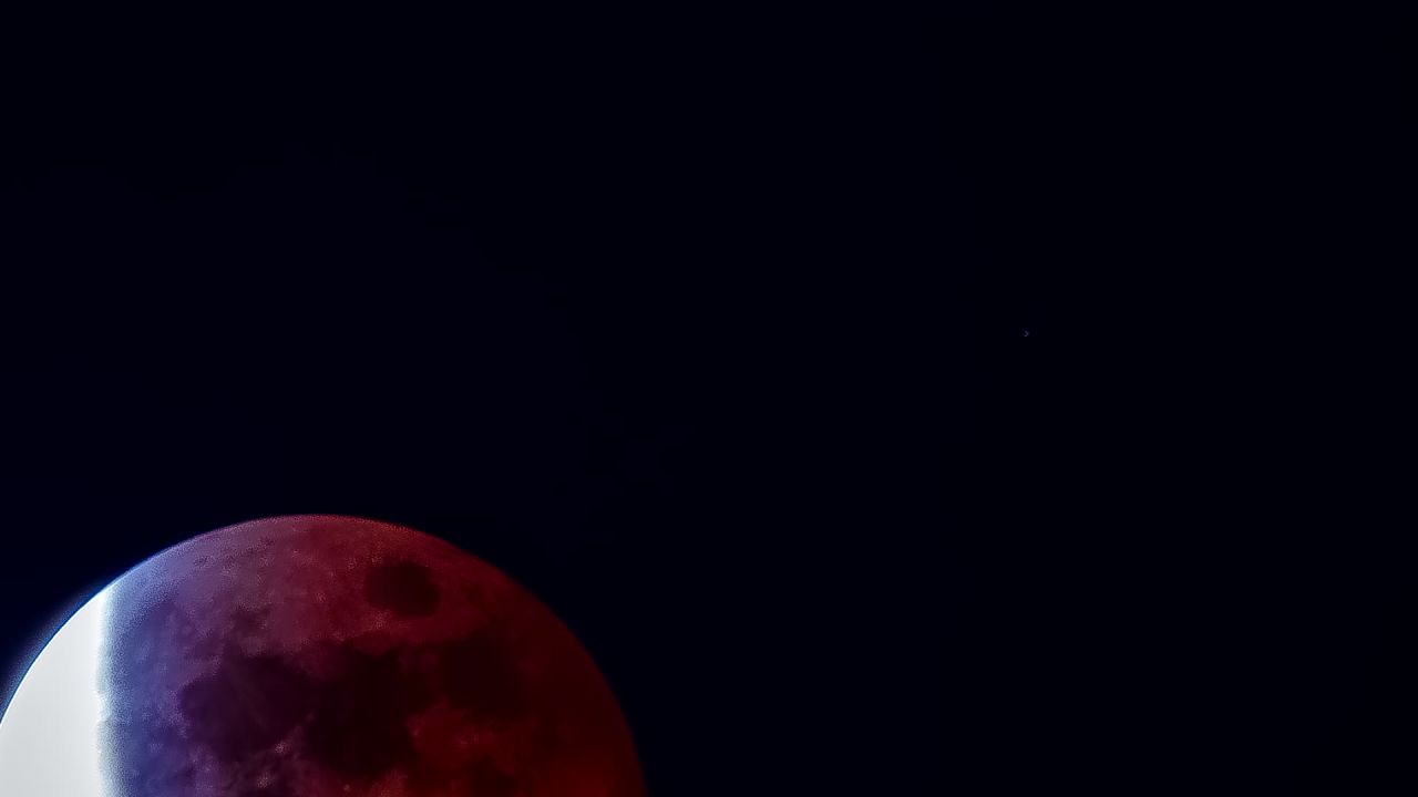 月掩天王星月全食生光阶段延时摄影