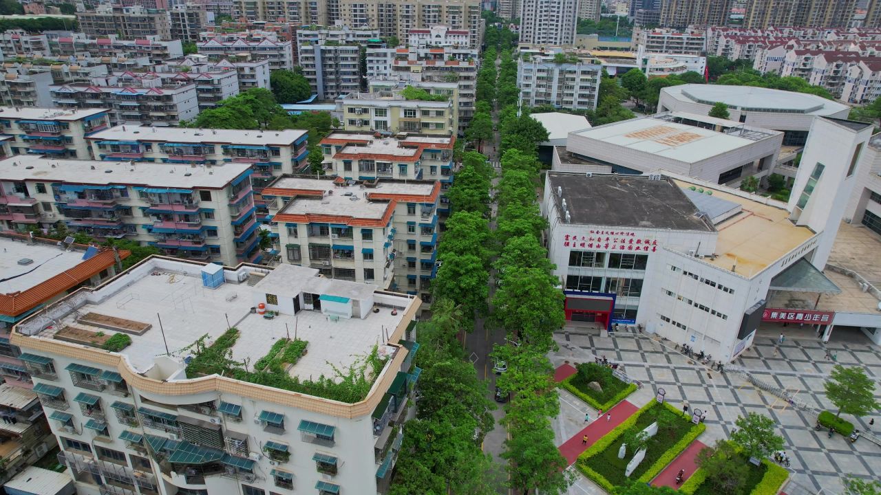 航拍厦门杏林文体中心 2